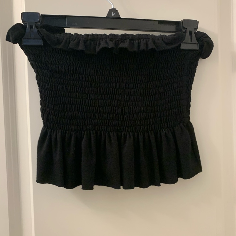 Black stretchy tube top